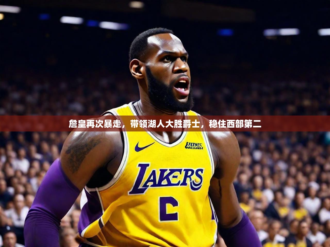 詹皇再次暴走,带领湖人大胜爵士,稳住西部第二  第1张