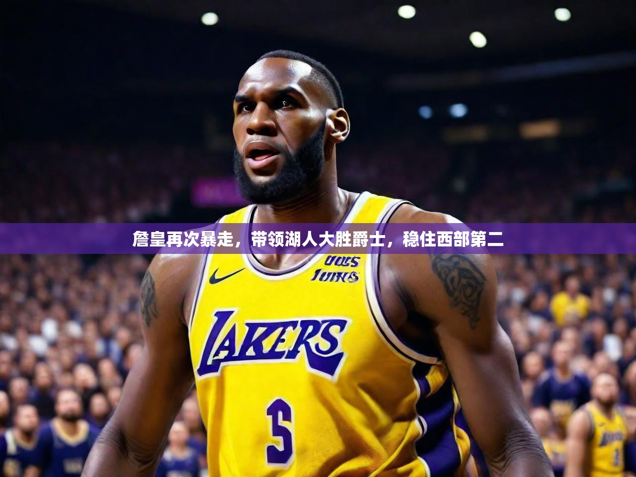 詹皇再次暴走,带领湖人大胜爵士,稳住西部第二  第4张